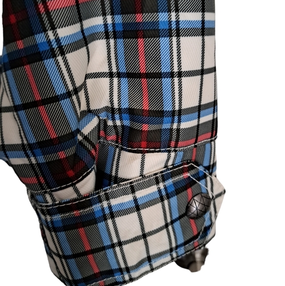 BURTON DRYRIDE multi plaid check SNOWBOARD ski jacket coat sport coastal lady M - Picture 7 of 13